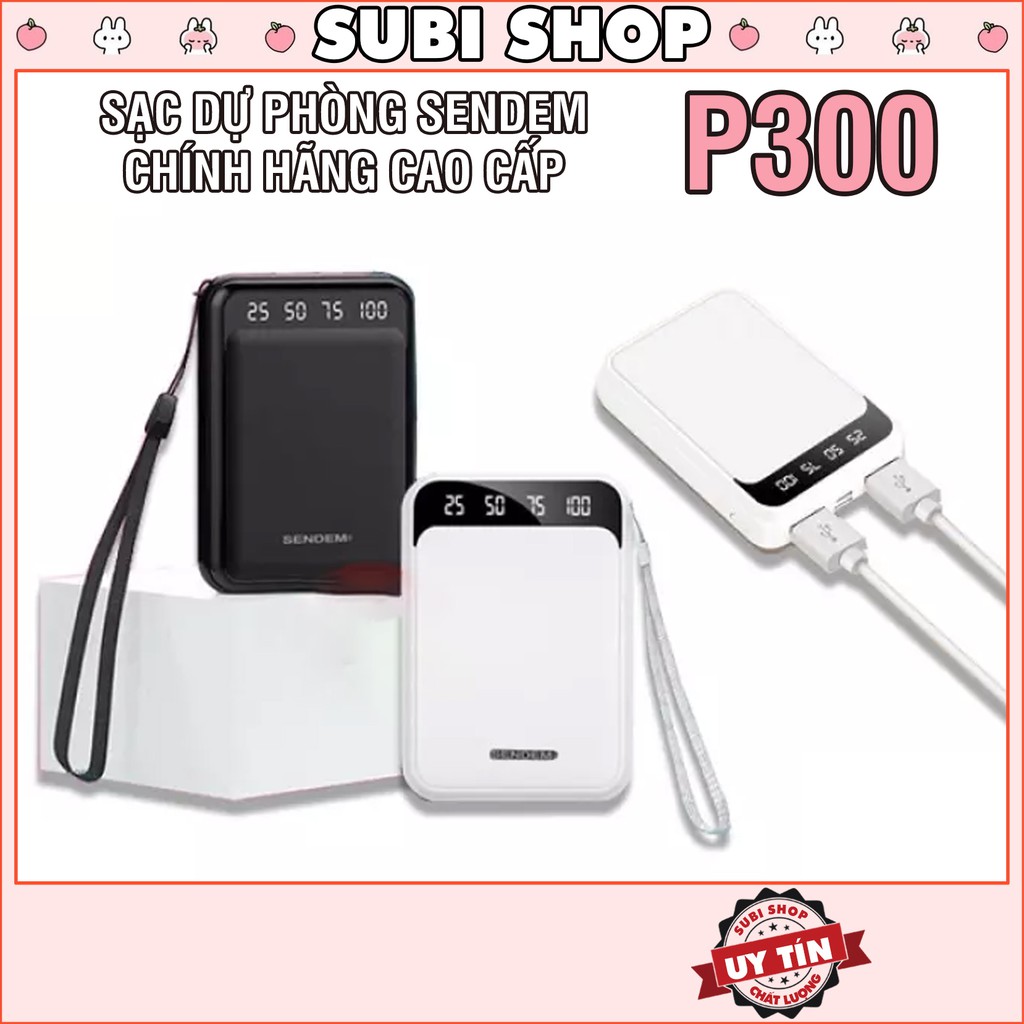 Sạc Dự Phòng Chính Hãng Sendem P300 - Dung Lượng 10000mah