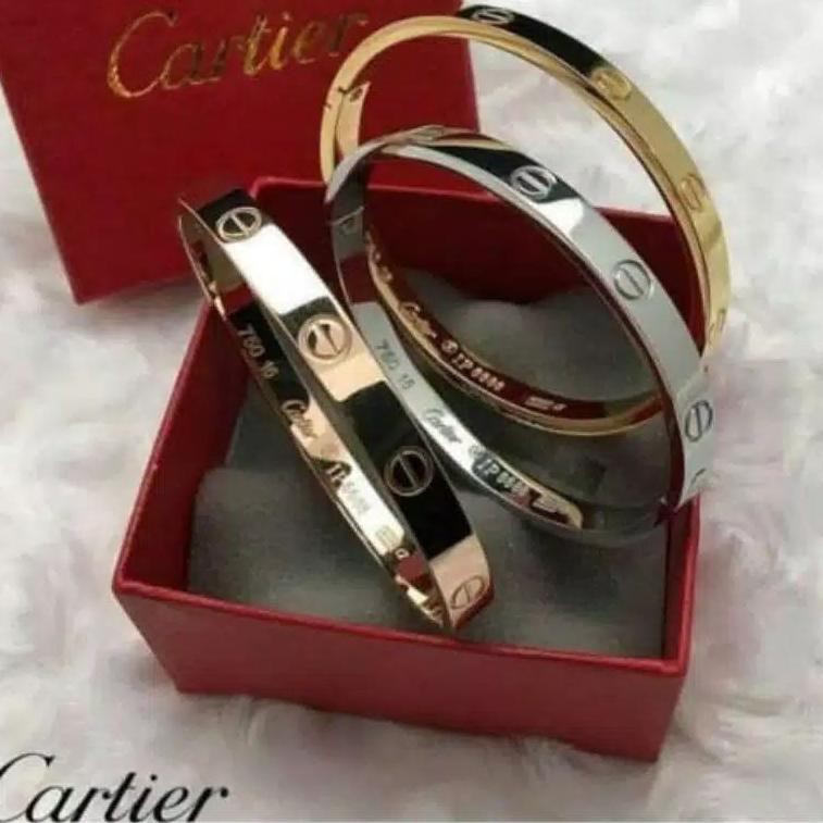 CARTIER Order trực tiếp GAN	Vòng tay titan trơn 750 chống gỉ chất lượng cao