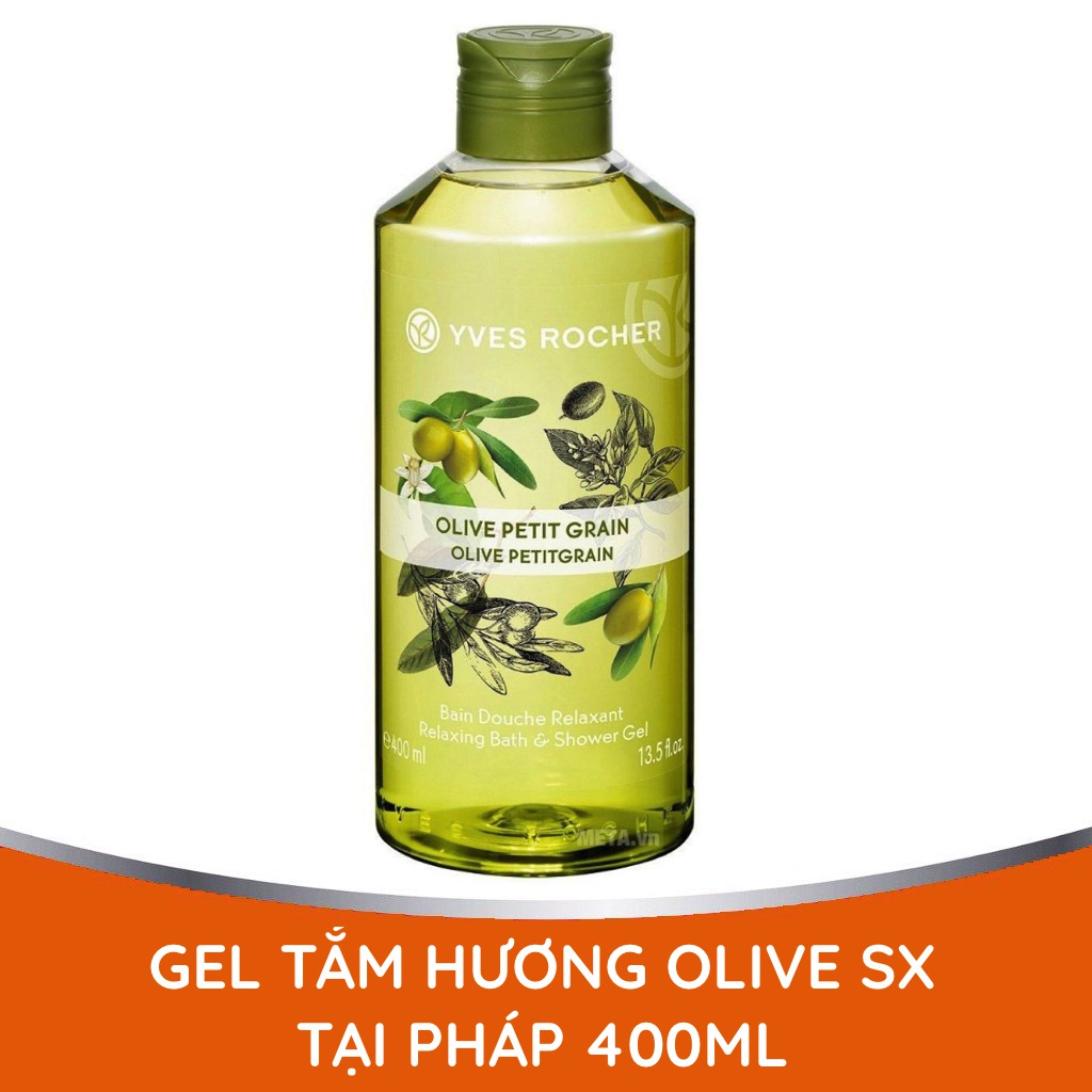 Sữa Tắm Yves Rocher Bath &amp; Shower Gel Olive Peptitgrain 400ml