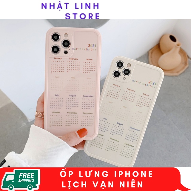 Ốp  Lưng iphone 11, Lịch Vạn Niên 6s/6plus/6splus/7/8/7plus/8plus/x/xs/xsmax/11/11promax/12/12promax AG-1