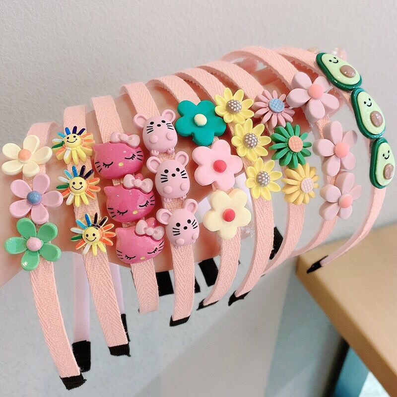 BỜM CÀI TÓC HOA QUẢ HOẠT HÌNH SIÊU CUTE