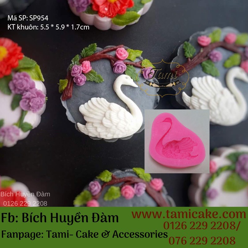 Khuôn silicon- Thiên nga nhỏ sp954