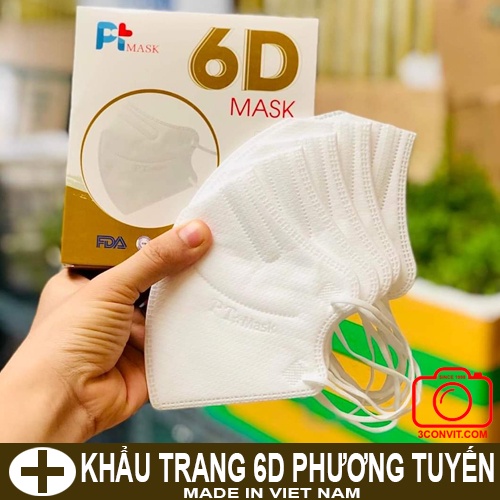 Hộp 10 khẩu trang 5 lớp 6D cao cấp Phương Tuyến