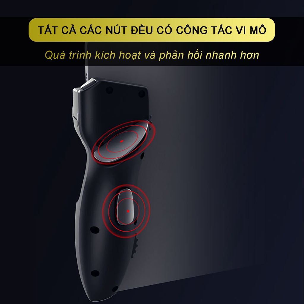 Tay cầm chơi game cho iPad máy tính bảng SIDOTECH AKPAD-8K hỗ trợ auto tap thao tác 6 ngón chơi game PUBG FreeFire FPS