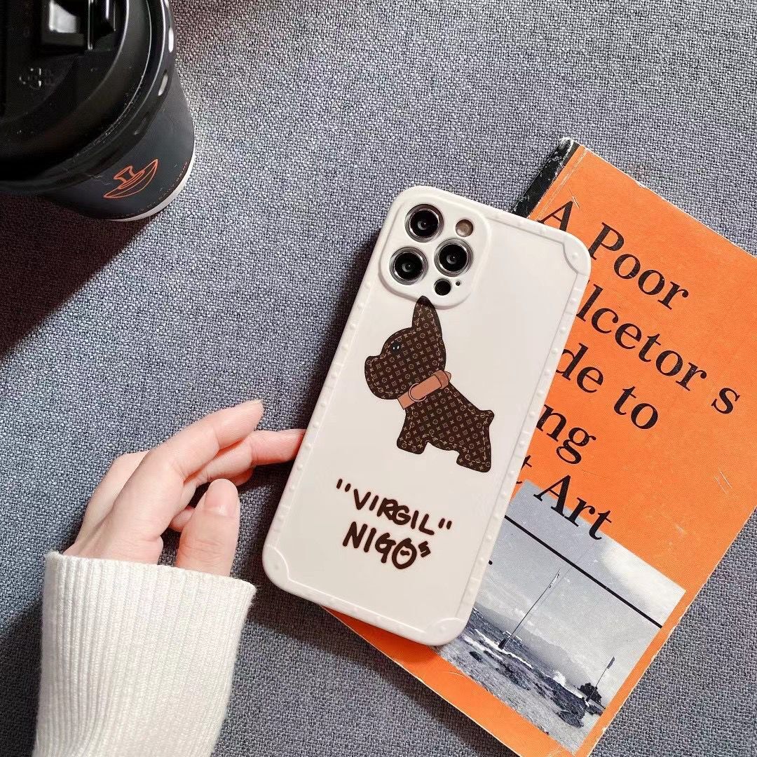 Ốp điện thoại silicon họa tiết chú chó thời trang cho Iphone 12pro Max 12mini 11pro Max Xs Max Xr Se 2020 7 8 Plus | BigBuy360 - bigbuy360.vn