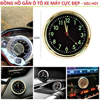 ĐỒNG HỒ GẮN TRANG TRÍ Ô TÔ XE MÁY LOẠI TỐT SIÊU ĐẸP