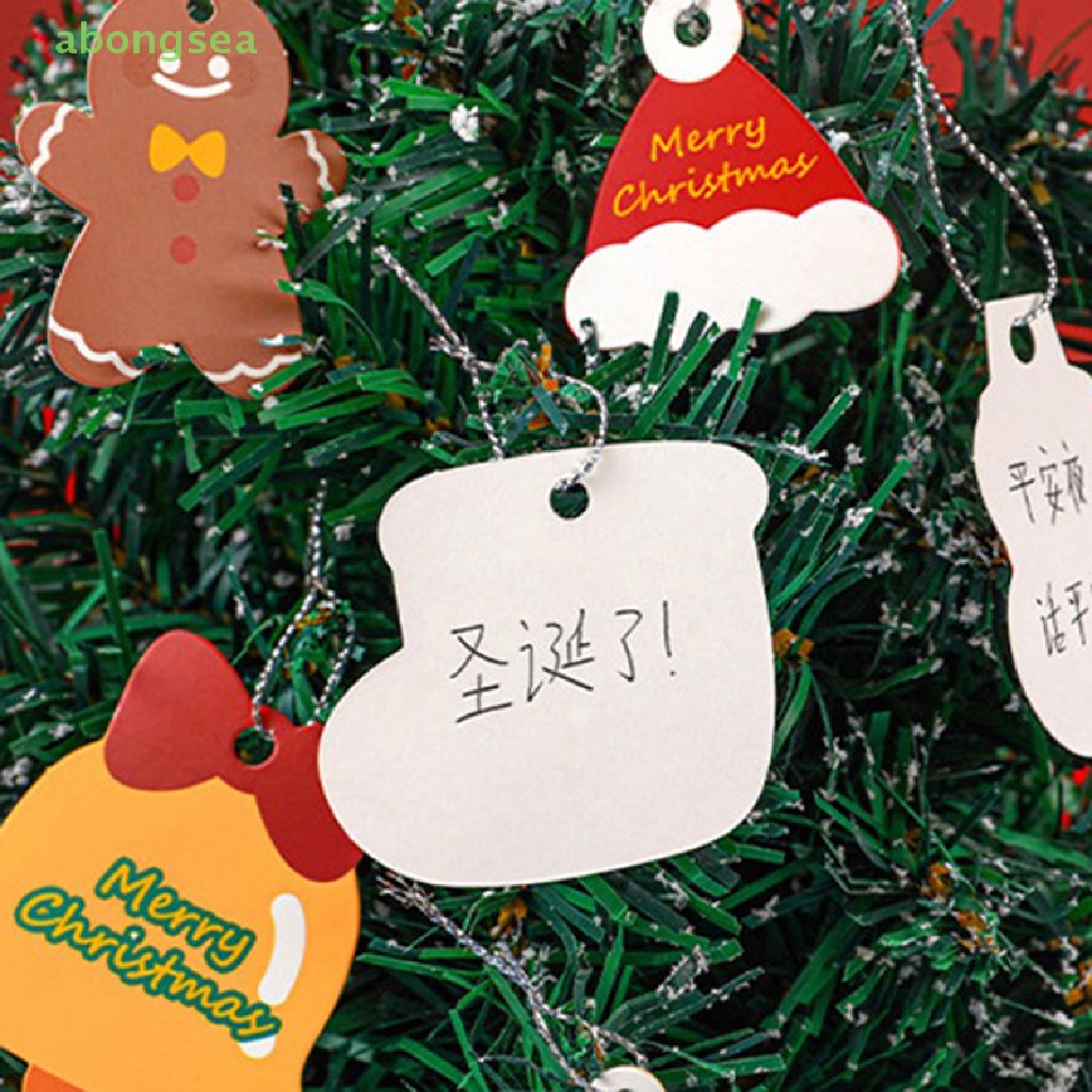 Set 14 Thẻ Giấy Treo Trang Trí Quà Giáng Sinh