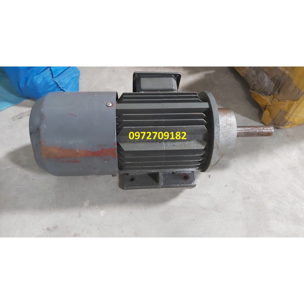 Moto chế máy phay nhôm thay dao nhanh - Moto điện lắp máy phay đố nhôm 3kw