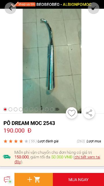 Pô xe máy dream 2543