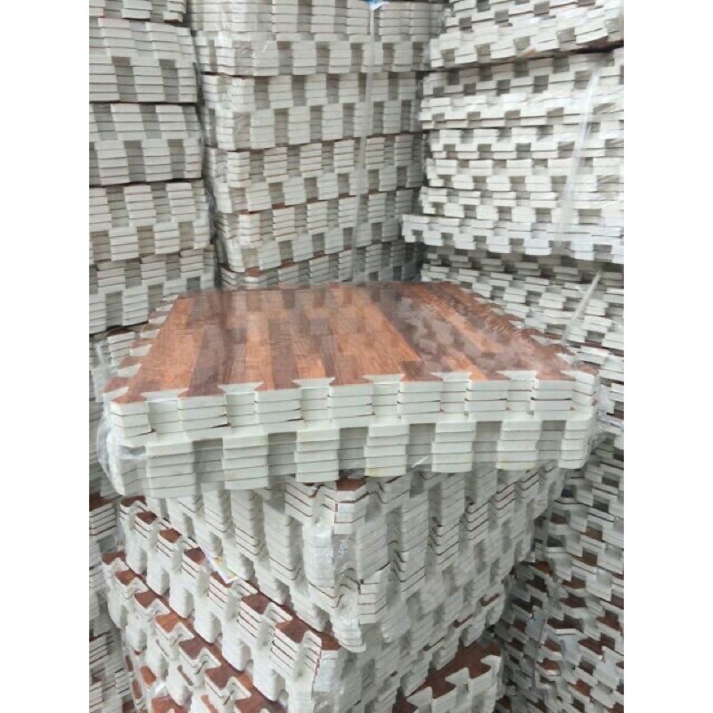 6 miếng thảm xốp Vân gỗ (60c60)