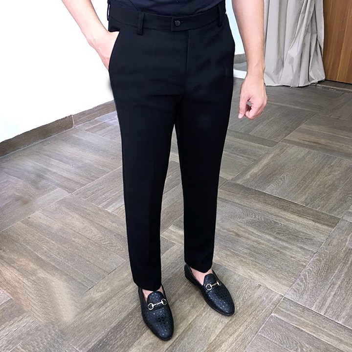 Quần vải tây nam thời trang vải tuyết hàn cao cấp vải nhập khẩu từ thái loại 1 dày dặn | BigBuy360 - bigbuy360.vn