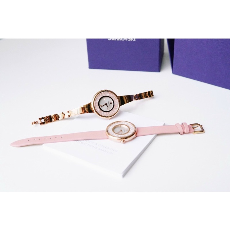 Đồng hồ Nữ Swarovski Crystalline Pure Case 34mm, Chống Nước 50m