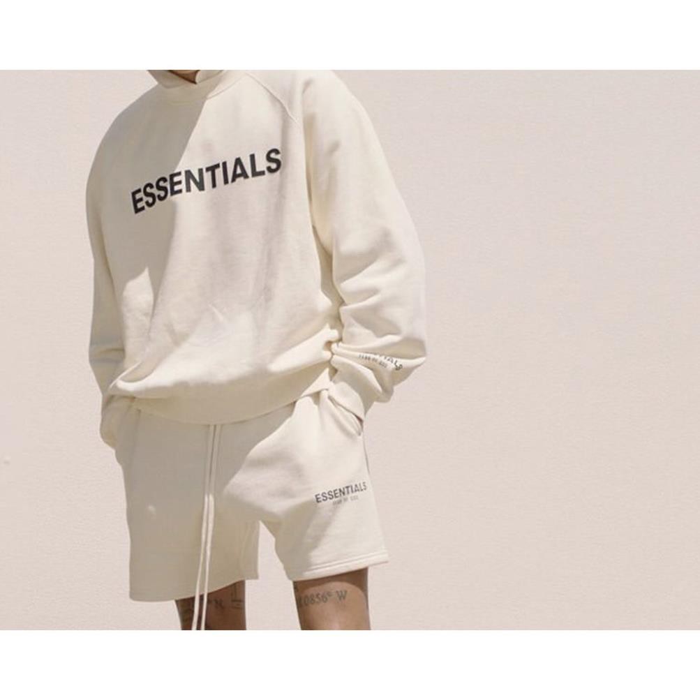 Áo sweater Fear of God ESSENTIALS ss20 WHITE,