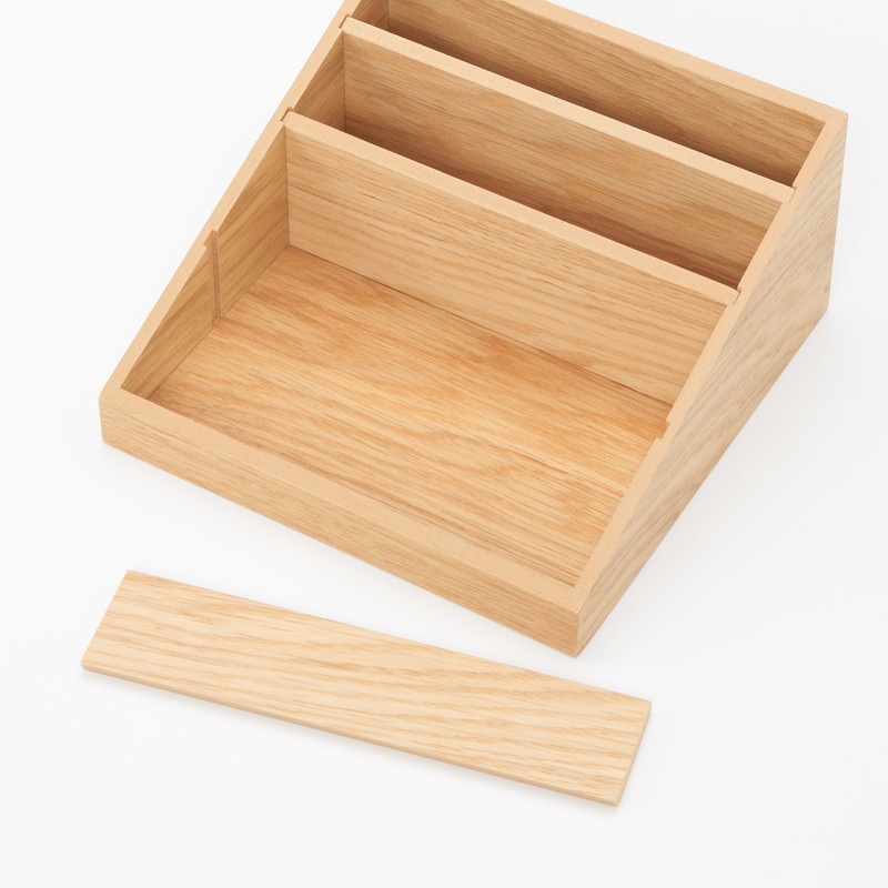 Muji Khay Gỗ Đựng Dụng Cụ - 2 Tầng