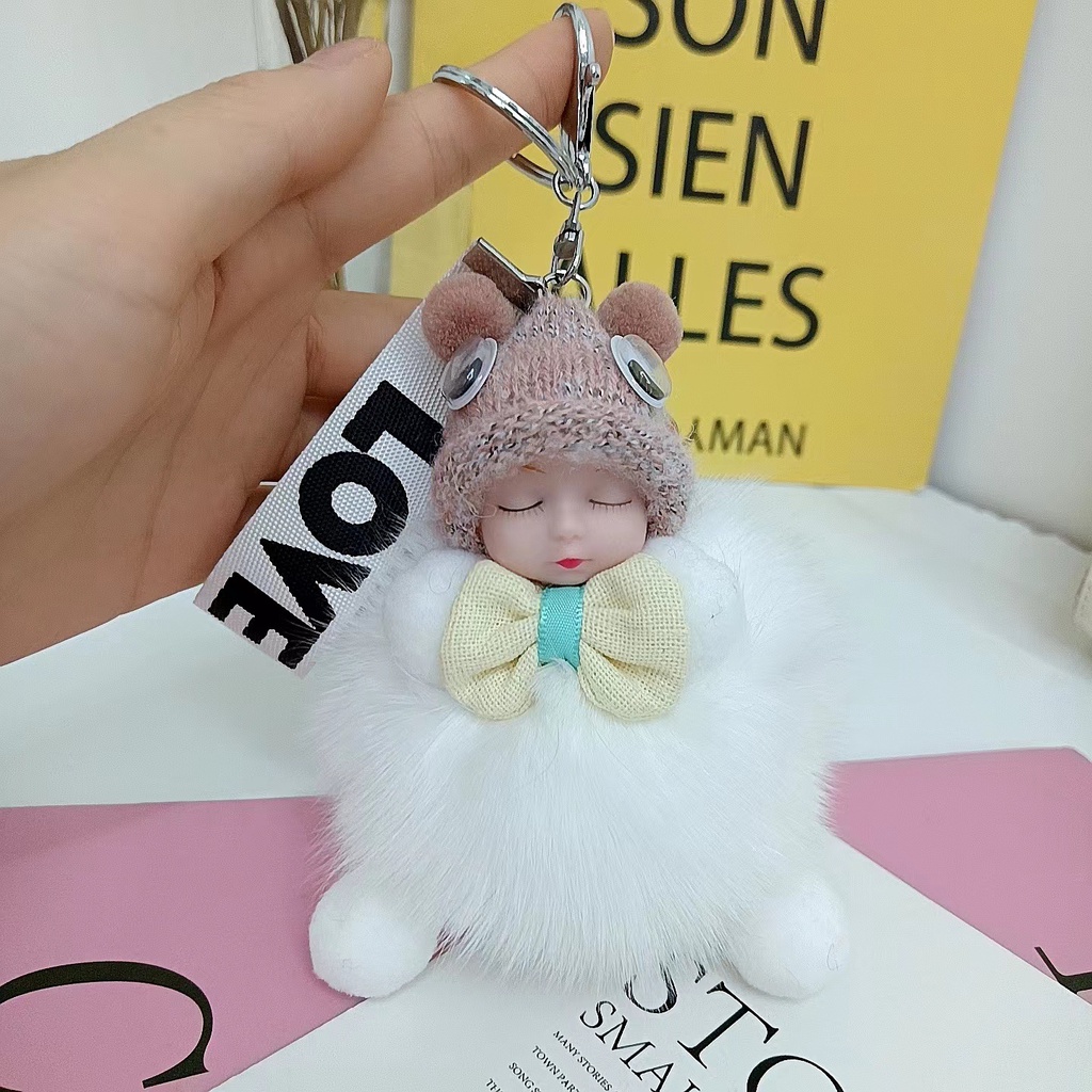 [LOẠI 1] Móc khóa búp bê siêu xinh làm charm phụ kiện túi xách, ba lô hay quà tặng cực yêu, siêu rẻ