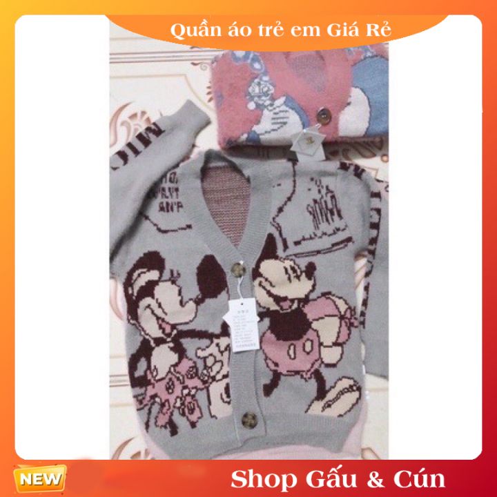 Áo khoác cadigan len lông thỏ cho bé hàng Quảng Châu new 100% cho bé 25-28kg