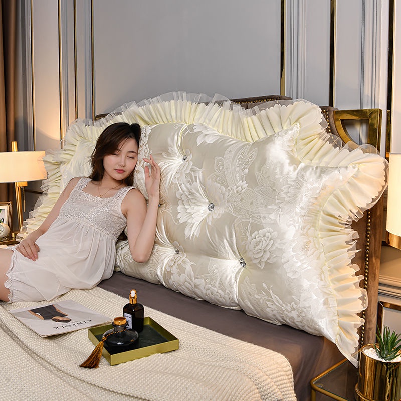Đệm đầu giường hình tam giác hiện đại gối mềm gói gối đầu giường đơn giản tựa đầu giường mở rộng tựa lưng có thể tháo rờ
