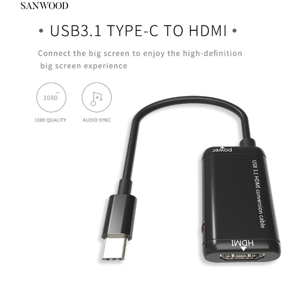 Cáp Chuyển Đổi Từ Cổng Usb 3.1 Type-c (mhl) Sang Hdmi 1080p