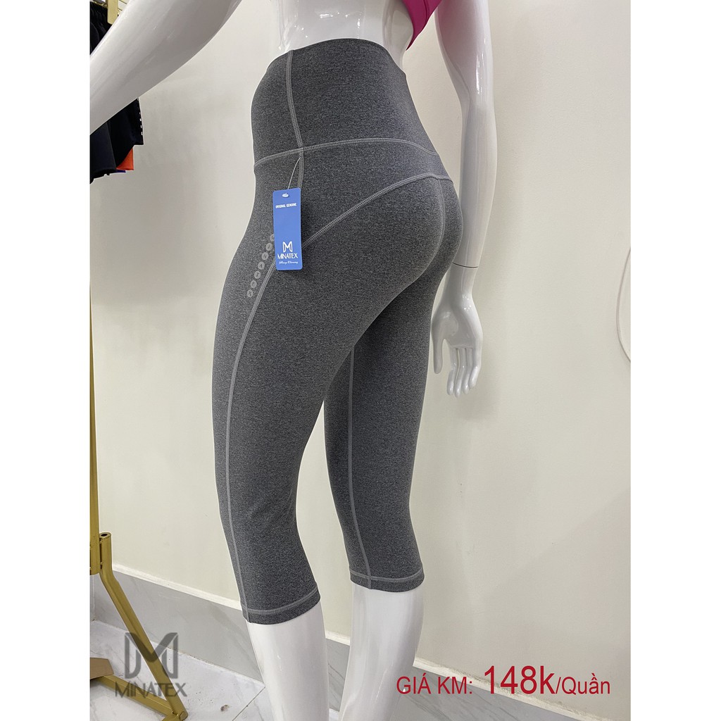 Quần lửng cạp cao tập gym yoga chạy bộ nâng mông tôn dáng chất lượng tiêu chuẩn hàng xuất khẩu