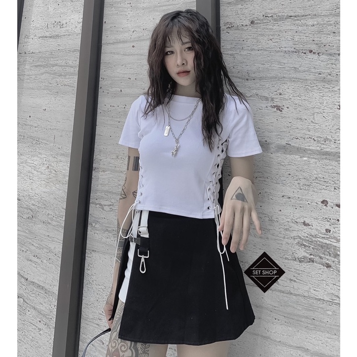 Áo croptop đan dây sườn | BigBuy360 - bigbuy360.vn