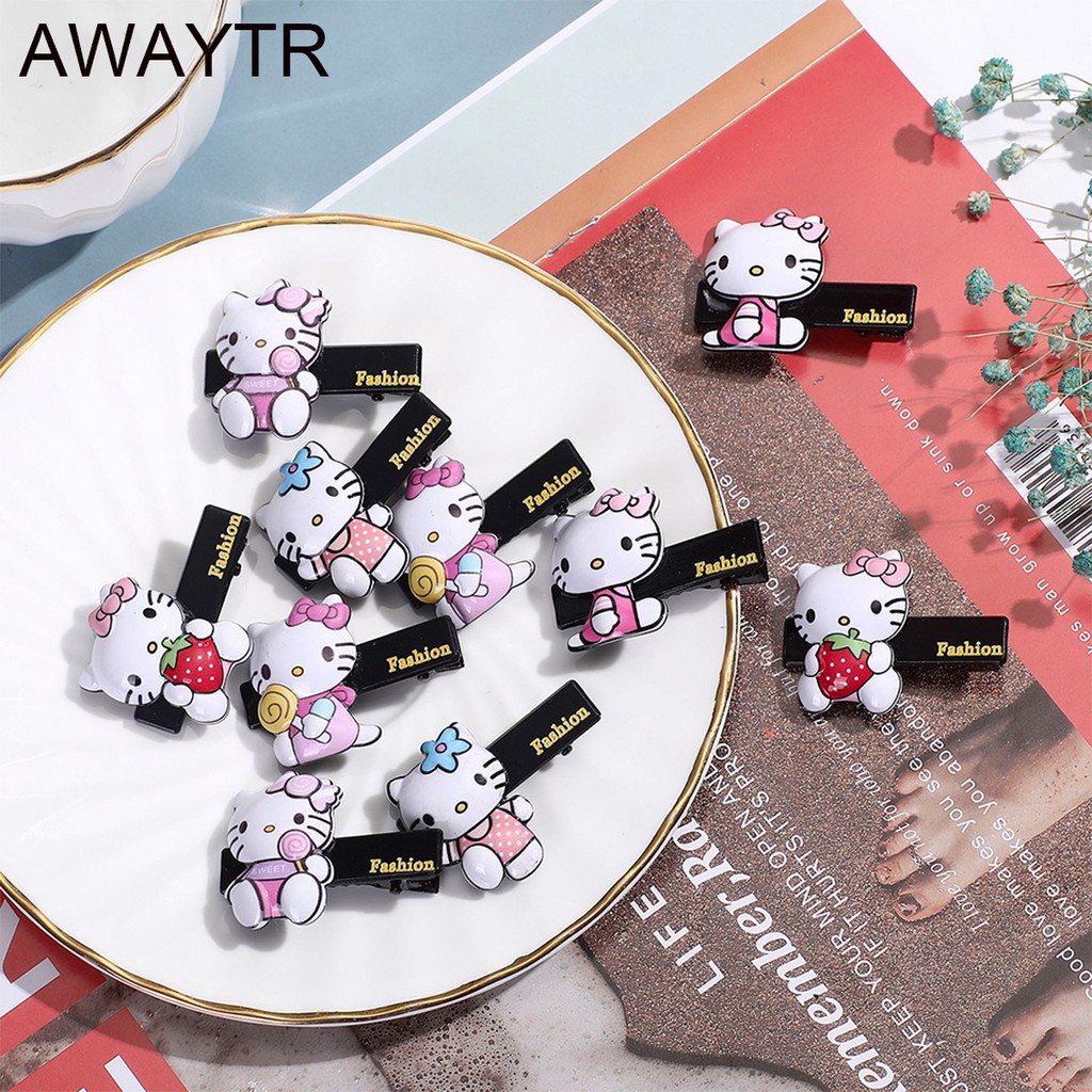 Kẹp tóc hình mèo dễ thương cho bé gái