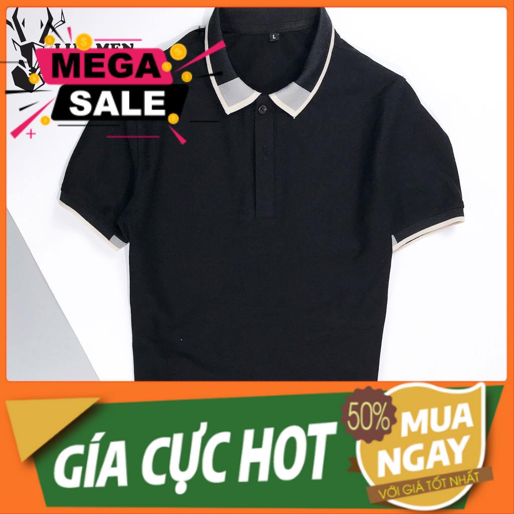 Áo Polo Nam Trơn - Áo Thun Nam chất mát, hàng hiệu cao cấp áo phông nam cổ bẻ, Phối Cổ bẻ dễ dàng kết hợp quần âu kaki