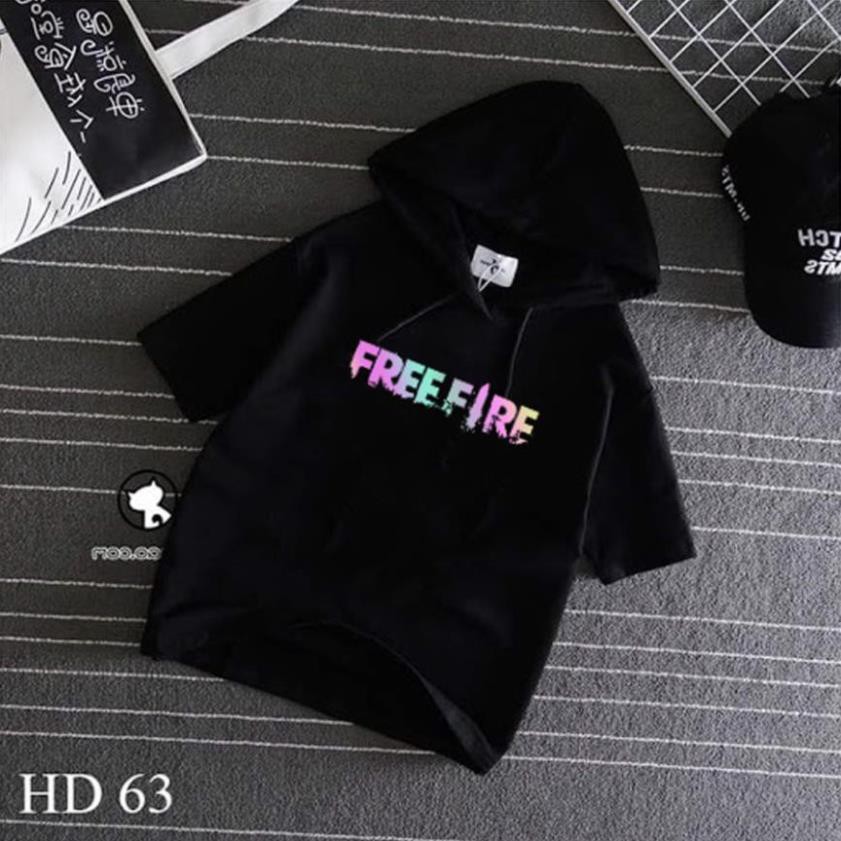 DEAL HOT- ĐẸP- Áo Free fire Áo Hoodie Tay Lỡ Có Mũ Phản Quang - độc đẹp