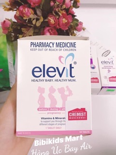 Elevit - Canxi - Sắt - DHA elevit Bầu