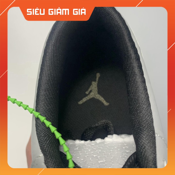 [BÁN CHẠY NHẤT SHOPEE] Giày Jordan, Giày Sneaker JD Xám Cổ Thấp Gót Chỉ Đỏ, Đế Khâu Cao Cấp Nhất Full Size Nam Nữ