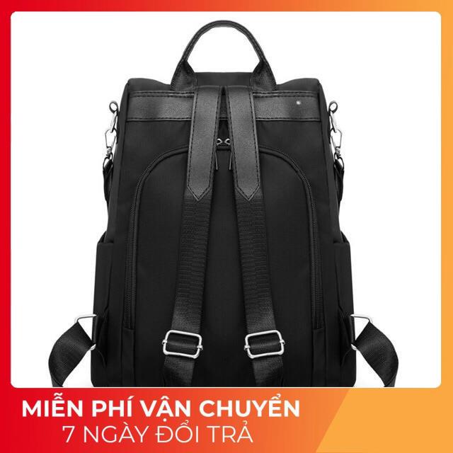 Balo thời trang nữ chất vải Oxford chống nước chống cháy siêu bền phong cách Hàn Quốc tặng kèm móc treo báo đốm AT114