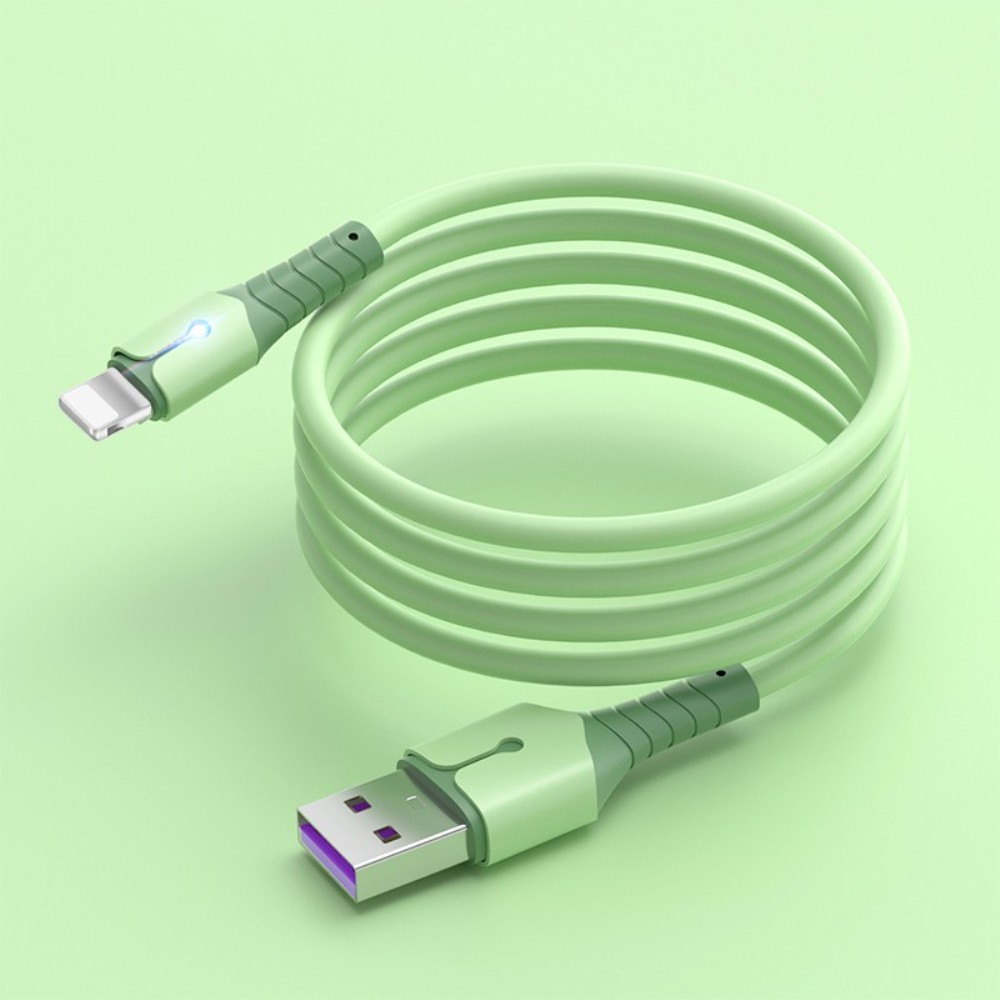 Dây cáp sạc nhanh 5A Lightning/ Type C/ Micro USB nhiều màu sắc tùy chọn 2m chất lượng cao