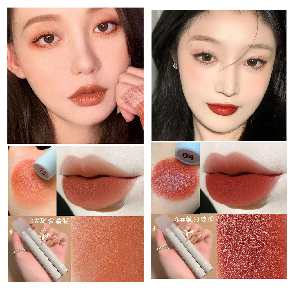 [Hàng mới về] Son môi CVZ chất nhung lì thiết kế hình que kem dễ thương cho nữ