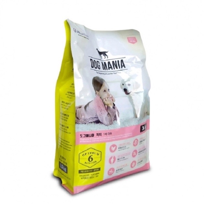 [GIÁ RẺ BẤT NGỜ] [3kg] Dog Mania - Thức ăn hạt cho chó nhỏ - tăng sức đề kháng, xương phát triển, giảm mùi hôi
