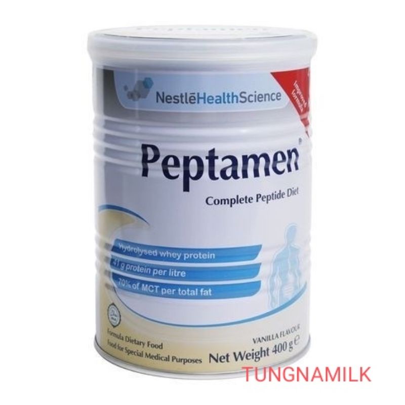 Sữa đạm thủy phân PEPTAMEN lon thiếc 400g