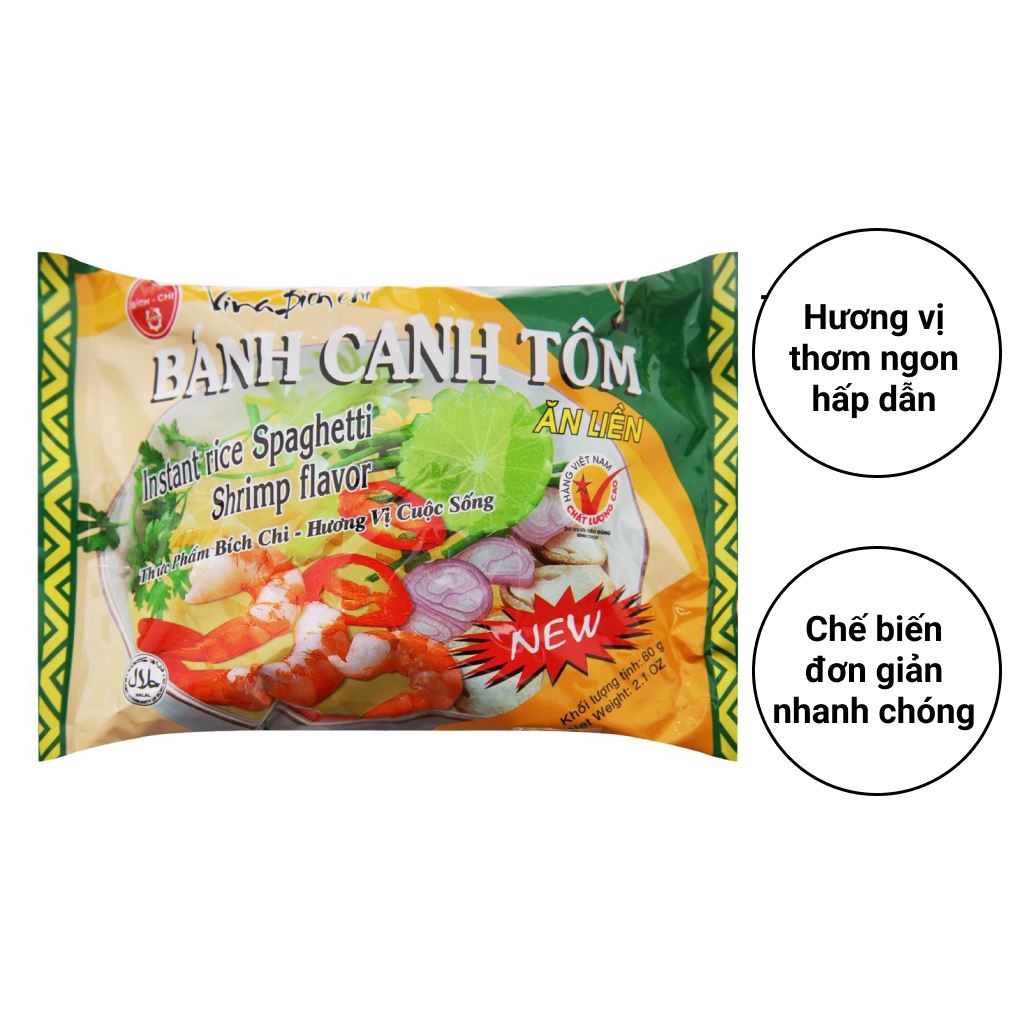 Thùng 30 gói Bánh canh tôm Bích Chi