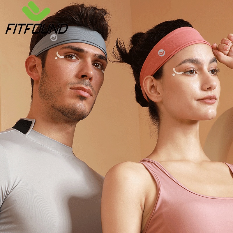 Băng Đô Thể Thao Headband Nylon Spandex  Đeo Trán Thấm Chặn Mồ Hôi Chống Trượt FITFOUND Bản 5Cm