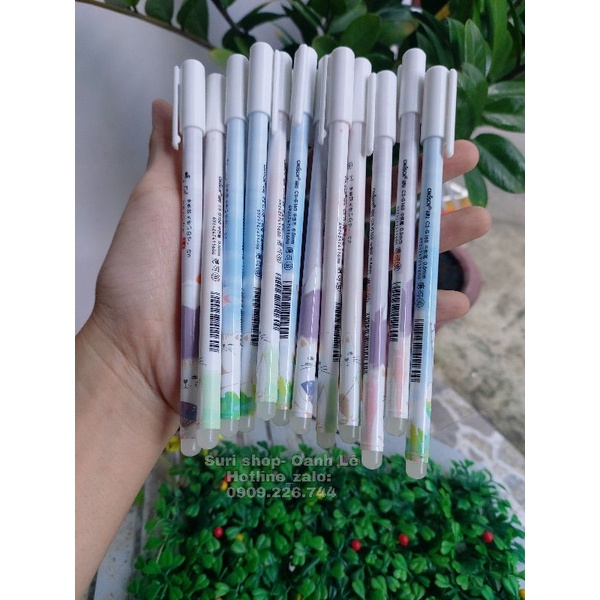 Hộp 12 cây bút gel mực tím xoá được CHOSCH G160 chính hãng dành cho học sinh tiểu học