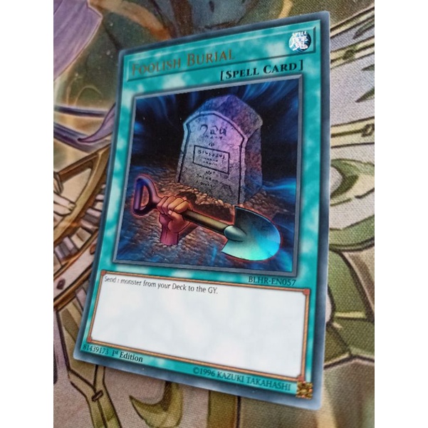Lá thẻ bài Yugioh chính hãng - Foolish Burial - BLHR-EN057 - Ultra Rare