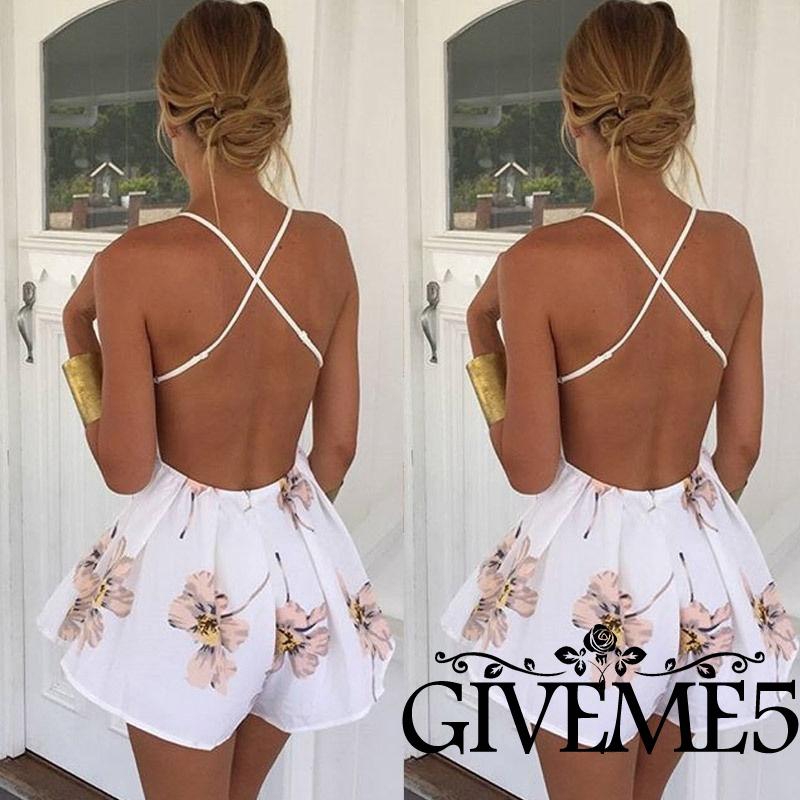 Bộ áo liền quần in hoạt hình xinh xắn gợi cảm dành cho nữ