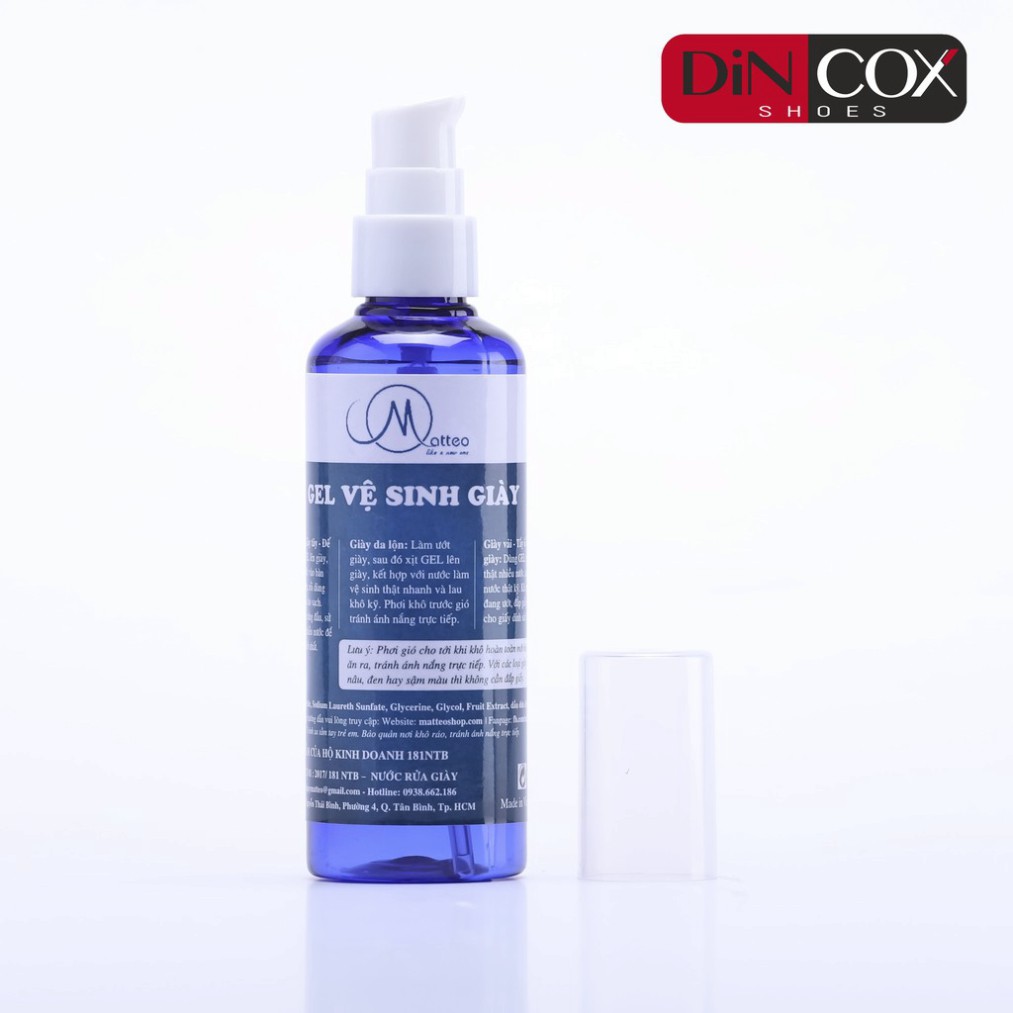 Gel Vệ Sinh Giày Chuyên Dụng Đậm Đặc 100ml Chính Hãng Dincox X Matteo