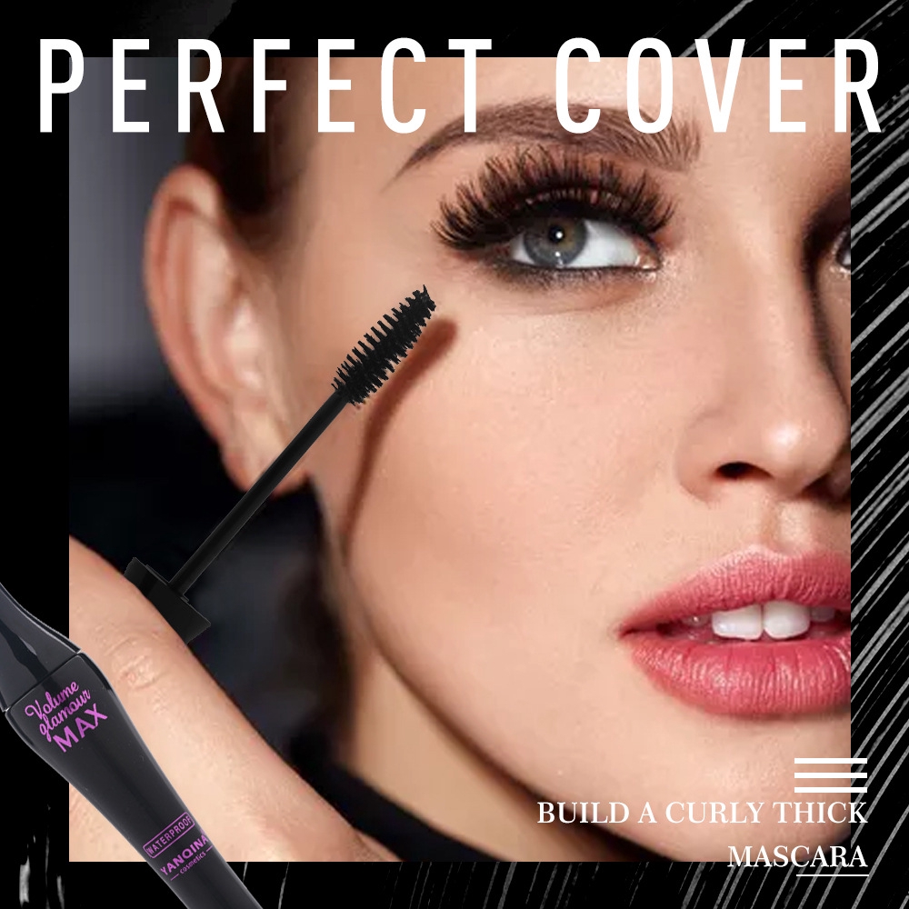 Mascara YANQINA thiết kế vỏ ống màu đen thân phình độc đáo | BigBuy360 - bigbuy360.vn