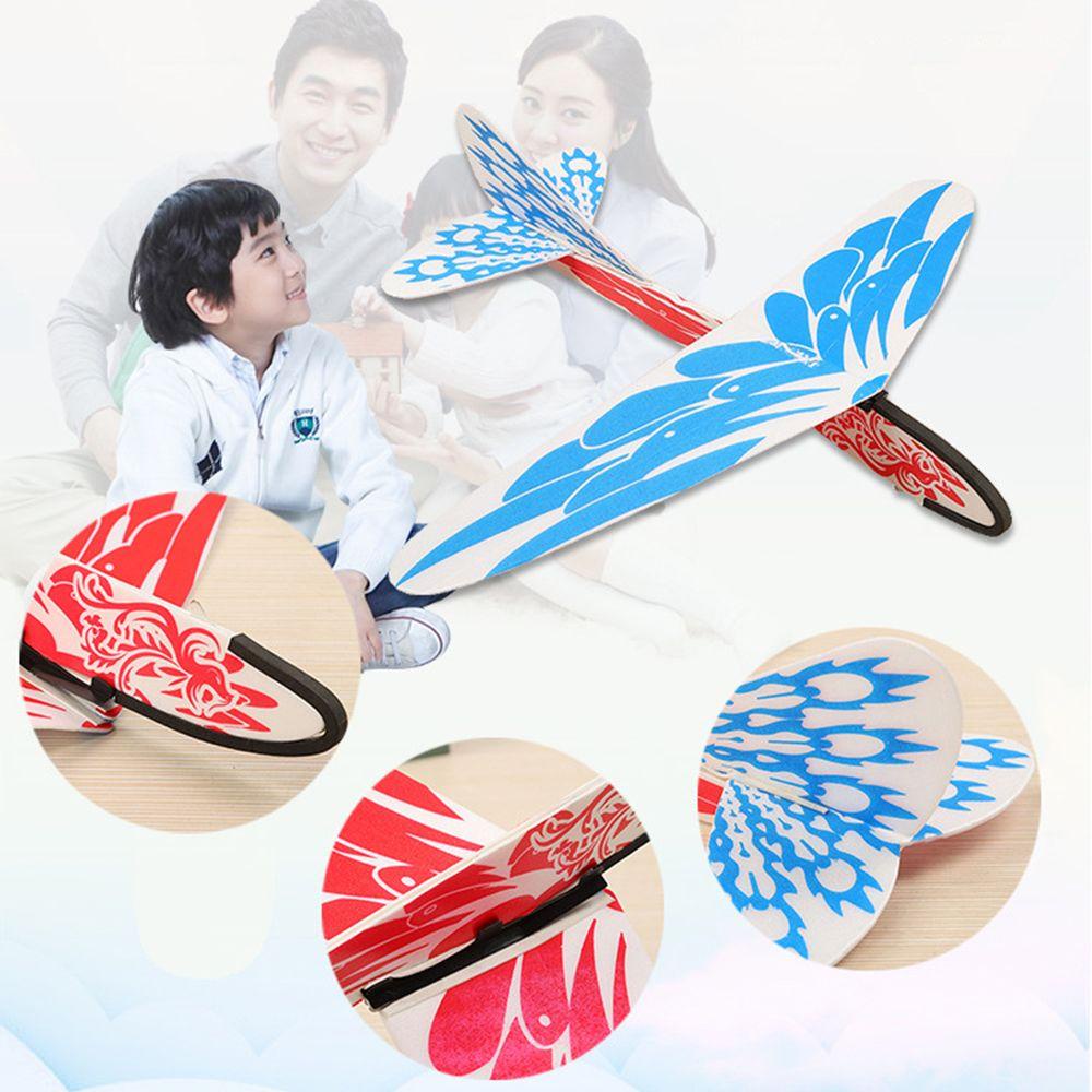 1 Máy Bay Đồ Chơi Bằng Cao Su Màu Sắc Cầu Vồng