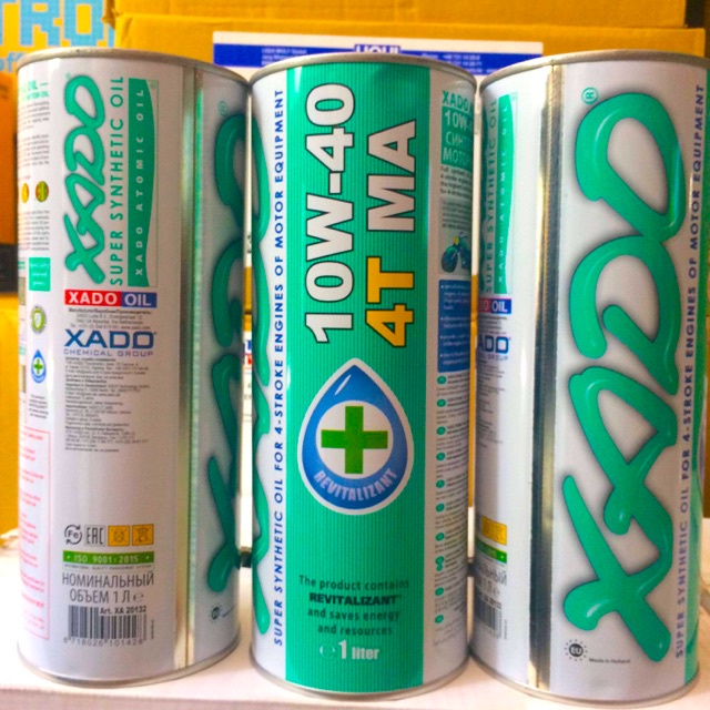 Nhớt Xado Atomic Oil 5W-40 4T Ma  Cao Cấp Dành Cho Xe Máy " tặng kèm lọc nhớt " Nhớt Tổng Hợp