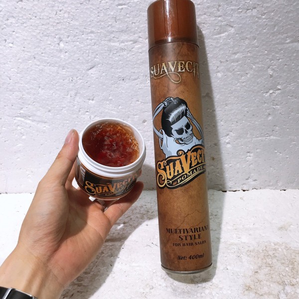 COMBO GÔM XỊT TÓC SUAVECITO VÀ SÁP VUỐT TÓC SUAVECITO POMADE