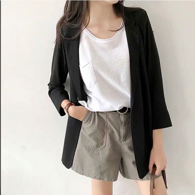 [HÀNG LOẠI 1] Áo blazer nữ mỏng một lớp khoác ngoài ba màu thời trang (Thời trang công sở VIP)(Cam kết hàng y hình) | BigBuy360 - bigbuy360.vn