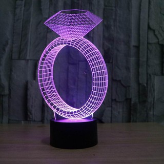 Đèn led 3D CHIẾC NHẪN