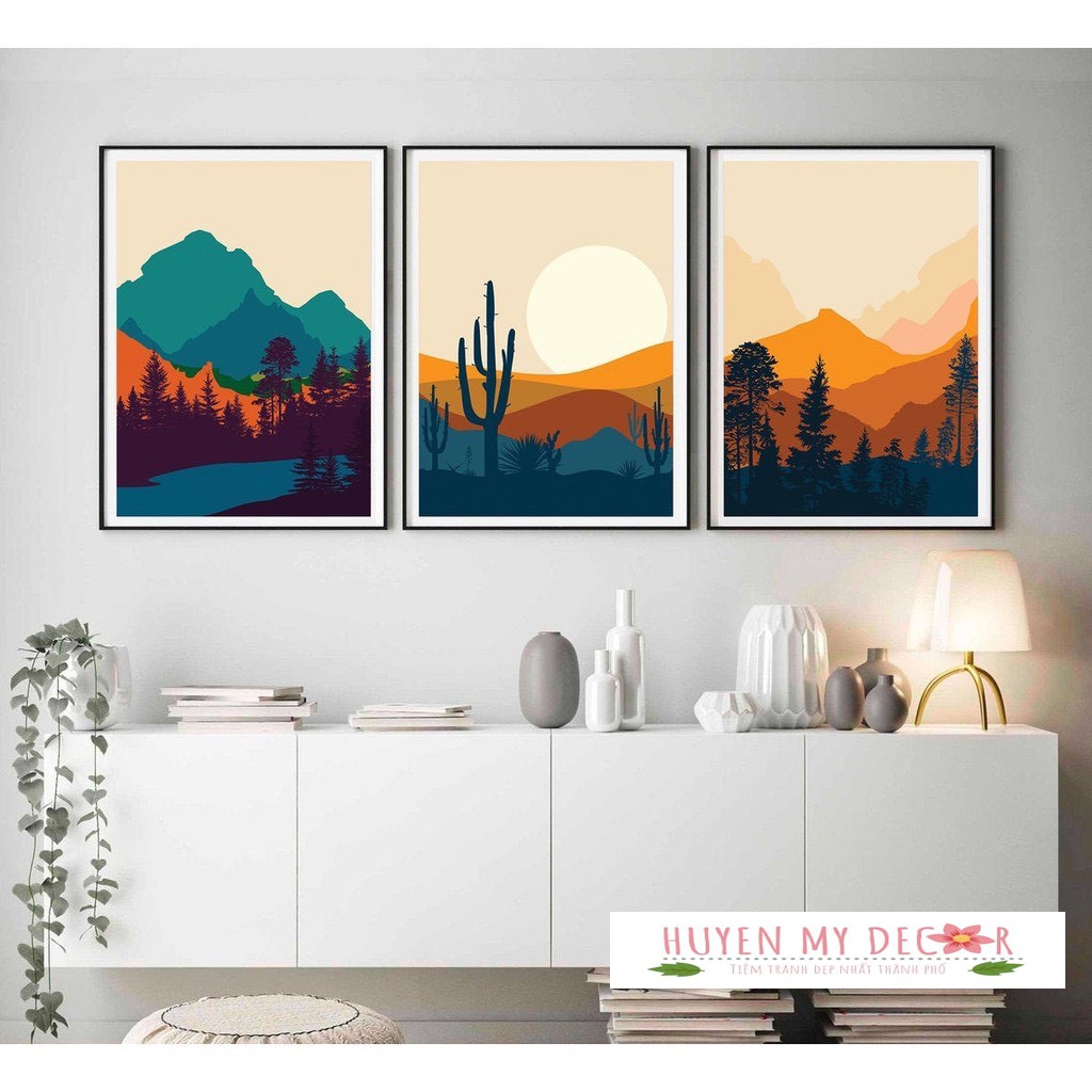 (25 mẫu) Tranh bộ 3 canvas phủ kim sa trang trí phòng khách, phòng ngủ, phòng ăn in mực UV cao cấp | BigBuy360 - bigbuy360.vn