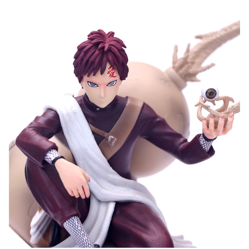 Mô hình Naruto Garra Gara nhất vĩ ngồi trên cát , cao 22cm
