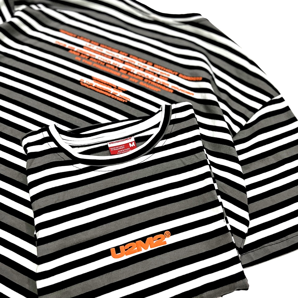 Áo thun nữ sọc ngang Ủn Ủn Meo Meo® TRIPLE STRIPES