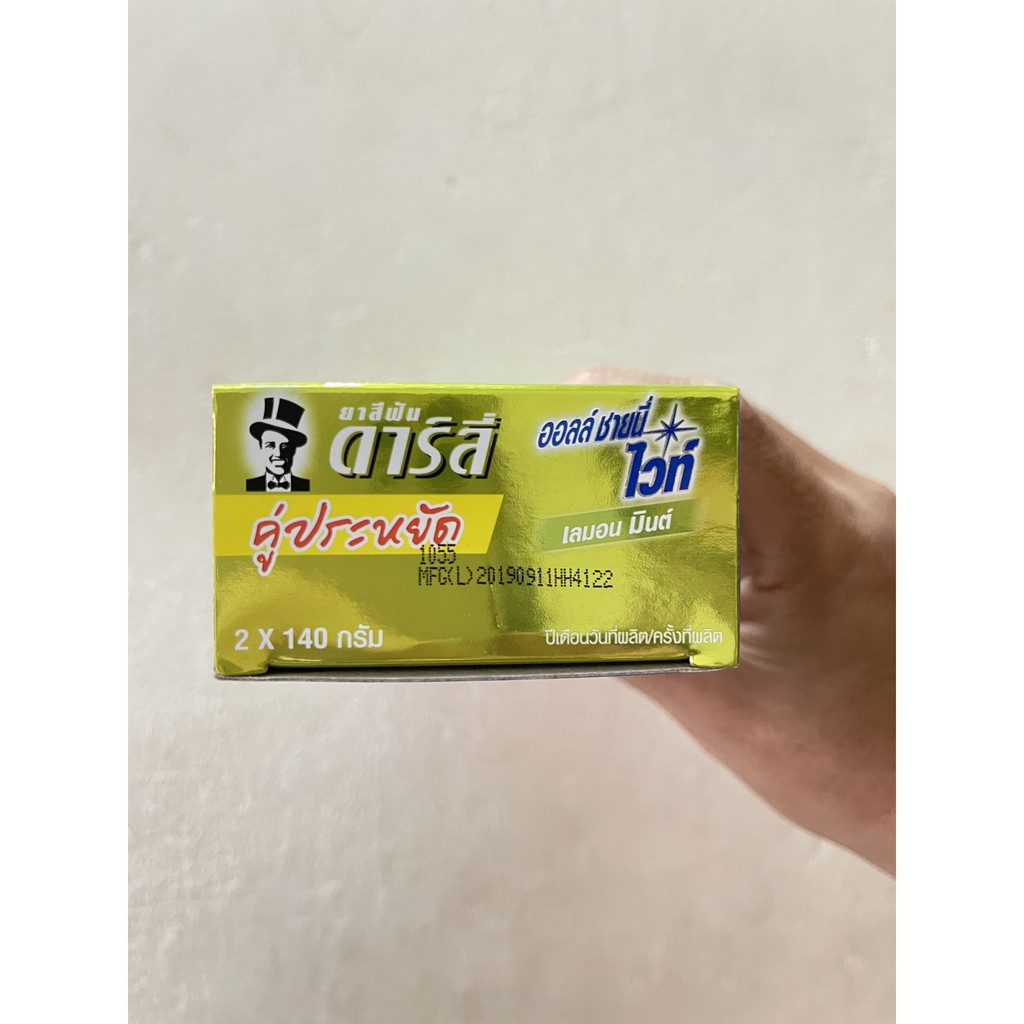 Kem Đánh Răng Darlie Ông Tây Đen Chanh 140ml x 2 tuýp Thái Lan